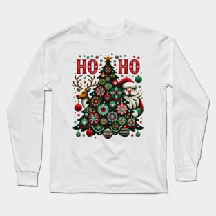 Funny Ho Ho Santa Long Sleeve T-Shirt